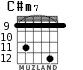 C#m7 for guitar - option 6