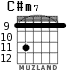 C#m7 for guitar - option 7