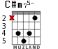 C#m75- for guitar - option 3