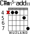 C#m75-add11 for guitar - option 3