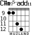 C#m75-add11 for guitar - option 8