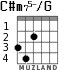 C#m75-/G for guitar - option 3