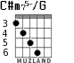 C#m75-/G for guitar - option 4