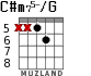 C#m75-/G for guitar - option 5