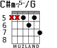 C#m75-/G for guitar - option 6