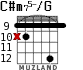 C#m75-/G for guitar - option 7