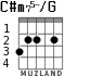 C#m75-/G for guitar - option 1