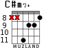 C#m7+ for guitar - option 4