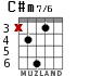 C#m7/6 for guitar - option 2