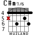 C#m7/6 for guitar - option 3