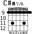 C#m7/6 for guitar - option 4