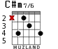 C#m7/6 for guitar - option 1