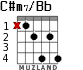 C#m7/Bb for guitar - option 1