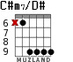 C#m7/D# for guitar - option 2