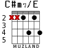 C#m7/E for guitar - option 2