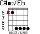 C#m7/Eb for guitar - option 2