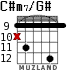 C#m7/G# for guitar - option 7