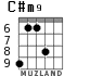 C#m9 for guitar - option 5