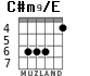 C#m9/E for guitar - option 4