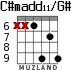 C#madd11/G# for guitar - option 5