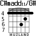 C#madd11/G# for guitar - option 1