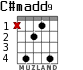 C#madd9 for guitar - option 3