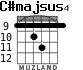 C#majsus4 for guitar - option 3