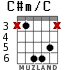 C#m/C for guitar - option 2