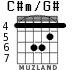 C#m/G# for guitar - option 1