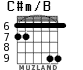 C#m/B for guitar - option 3