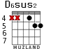 D6sus2 for guitar - option 2