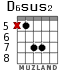 D6sus2 for guitar - option 3