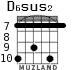 D6sus2 for guitar - option 5