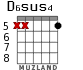 D6sus4 for guitar - option 2