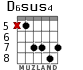 D6sus4 for guitar - option 5