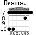 D6sus4 for guitar - option 6