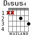 D6sus4 for guitar - option 1