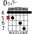 D7+5- for guitar - option 2
