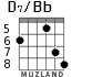 D7/Bb for guitar - option 3