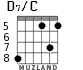 D7/C for guitar - option 3