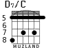 D7/C for guitar - option 4