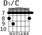 D7/C for guitar - option 5
