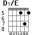 D7/E for guitar - option 3