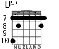 D9+ for guitar - option 1