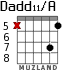 Dadd11/A for guitar - option 6