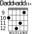 Dadd9add11+ for guitar - option 2