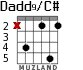 Dadd9/C# for guitar - option 2