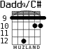 Dadd9/C# for guitar - option 9