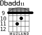 Dbadd11 for guitar - option 3