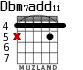 Dbm7add11 for guitar - option 3